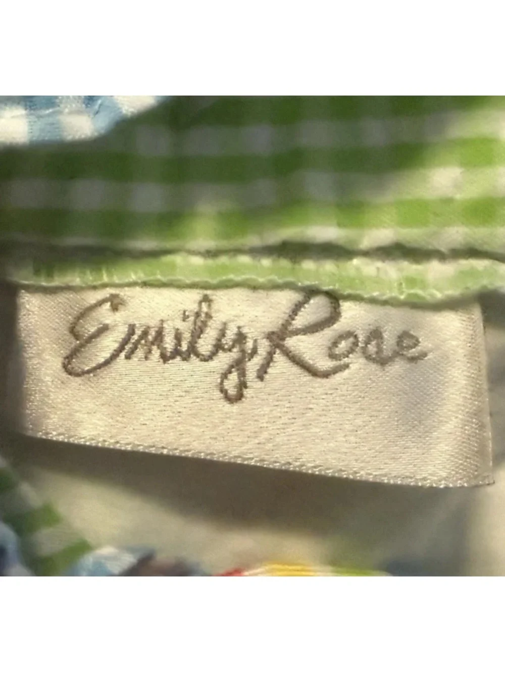 Emily Rose Girls Dress Size 2T Toddler Sundress Colorful Gingham Plaid Cotton